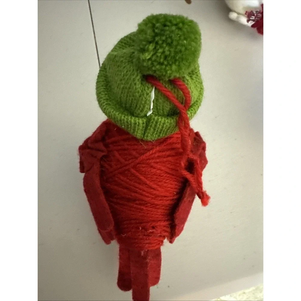 Target Bird Red Green Knit Beanie Hat Spritz Wondershop Ornament